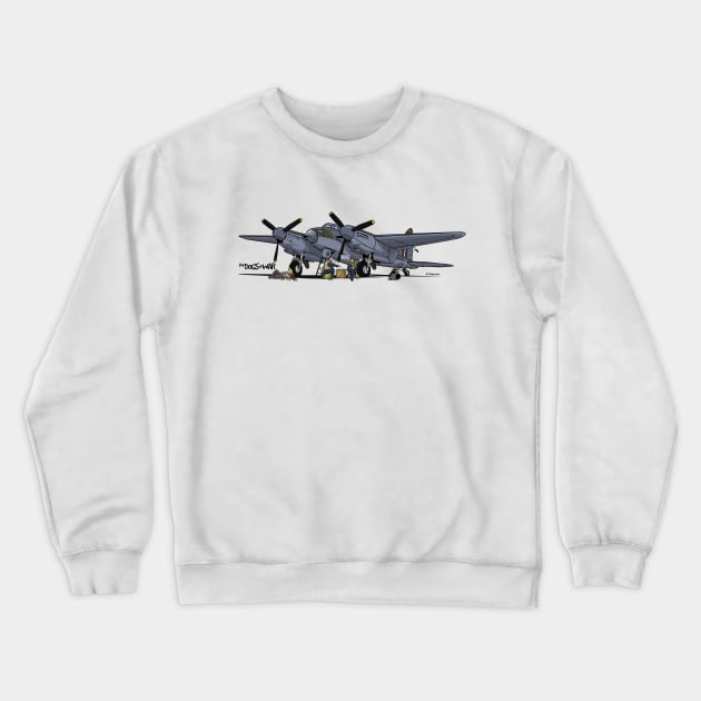 The Dogs of War: de Havilland Mosquito Crewneck Sweatshirt by Siegeworks